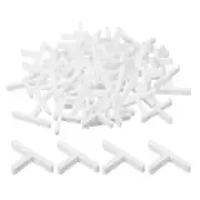 500Pcs Wall Floor Tile Plastic T Shape Spacers Tiling Tools 2mm 1/12" White