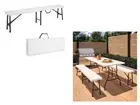 Cosco 14-419-WSP2 Casual Folding Bench, 72'' inch W, White