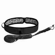 Surfboard Waist Leash 7mm Thick 10ft Coiled Surf Board Leash Stand Up QIDK