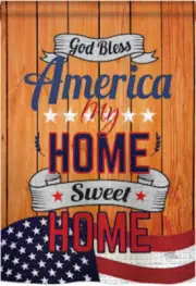 Breeze Decor G161075 America My Home Americana Patriotic Impression Double Sided