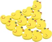 COMPUKAS 50Pcs Mini Duck Shaped Erasers for Classroom Fun Adorable Decorated Stationery for Students Soft and for Office Use