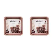 2PK Wiltshire Rose Gold Non-Stick Square Cake Pan Oven Safe Baking Tin 23cm