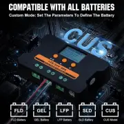 ECO-WORTHY Solar Charge Controller 30A Dual USB Port Auto 12V/24V PWM for Solar