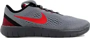 [Nike] Kids Free RN GS Cool Grey/Action Red-Black Size 5