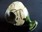 Tokkuri pottery artist Kazushi Sato's Oribe crab-patterned sake pit From Japan