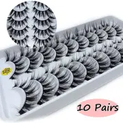 Long Wispies Fluffy Full Volume False Eyelashes Lash Extension 3D Mink Hair