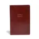 CSB Large Print Personal Size Reference Bible, Burgundy Leathertouch, Indexed