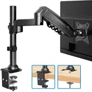 HUANUO Single Monitor Stand - Gas Spring Single Arm Monitor Desk Mount Fit 17 to