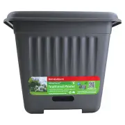HomeLeisure WaterSaver TRADITIONAL PLANTER Square,CHARCOAL*AUS Made-28cm Or 39cm