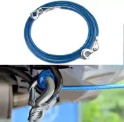4 Meters Tow Towing Pull Rope Strap Heavy Duty Road Recovery Car Van Wire Rope