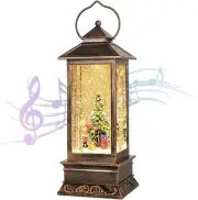 Christmas Lantern,Christmas Snow Globe,Christmas Decorations with Music,Chris...