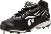 [Reebok] Women's Vintage M5 Low II Softball Cleat,Black/White,11 M