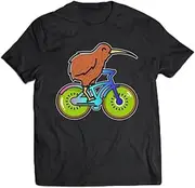 [keoStore] Cycle New Zealand Funny Kiwi On A Bicycle Idea ds4074 T-Shirt