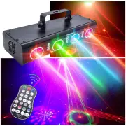 Party Lights DJ Disco Lights, 3D Effect Sound Sensing Laser Flash Stage Proje...