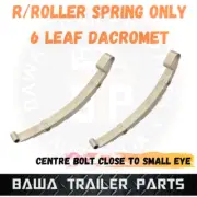 2x 6 Leaf Rocker Spring 60mm Wide Trailer Suspension Center Bolt close Small Eye