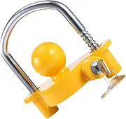 FUNOMOCYA Trailer Hitch Lock Heavy Duty Theft Device for Travel Trailers Boats Secure Coupling Hitch Lock Durable Wear Resistant Protects Against Theft Design