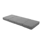 Foldable Mattress Folding Foam Single Grey Giselle Bedding