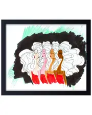 Ready2HangArt Woman Framed Print Wall Art