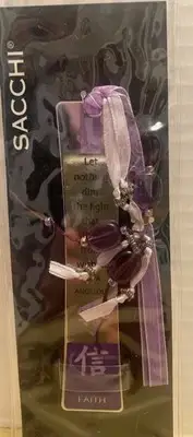SACCHI Metal Bookmark Maya Angelou Quote Let Nothing Dim the Light That Shines..