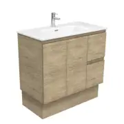 Fienza Joli Edge 900 Bathroom Vanity on Kickboard Scandi Oak JOL90SKR