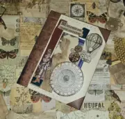 HANDMADE Old Book STEAMPUNK EMPORIUM Junk Journal Grimoire Diary Cosplay LARPing