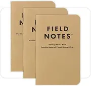 Field Notes Memo Book - Plain (Pack of 3)