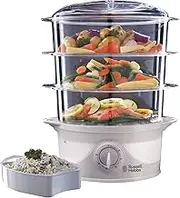 Russell Hobbs 21140 Three Tier Food Steamer, 9 L - 800 Watt