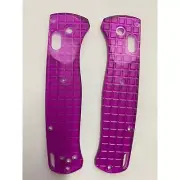 1 Pair Purple Transparent Acrylic Handle Scales for Benchmade Bugout 535
