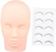 Outanaya False Eyelashes Practice Kit Beauty Eyelash Extension Supplies Realistic Mannequin Head