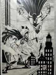 Original Art Batman Azrael Knightfall 11 X 17 Tom Grummett
