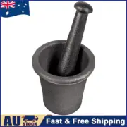 Cast Iron Mortar Pestle Tool Rock-Ore Crusher-Assay-Gold-Pulverizer-Quart-Silver