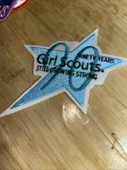 PATCH GSA Girl Scouts 90 Ninety Years Still Growing Strong Blue Star
