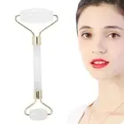 Jade Facial Roller Rock Crystal Quartz Face Massager AntiAging Puffiness Bea EOM