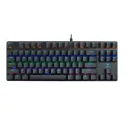 Rapoo V500 PRO Wired Mechanical Keyboard Black 104 Keys For Windows PC Laptop