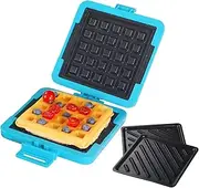 MKYSAIL Toaster,Microwave Toaster, Sandwich Maker, Waffle Maker, Panini Maker, Dishwasher Safe,NO Electricity,Wireless,Time Saving,Fast (Blue, Microwave Sandwich and Waffle Maker)