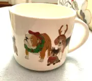 Pottery Barn Mug Christmas holiday gift dog cup beagle birthday school travel