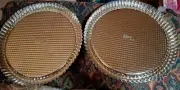 New The Pampered Chef Flan Pans 10 inch 2 Flan Pan Set/Cake Tart/Pie