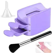 Nail Dip Powder Tray | Double Layer Recycling Tray,Nail Tech Must Haves, Women Hand Tools, Decoration Products for Home Salon Use