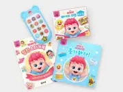Pinkfong Bebefinn playset- soundbook, smartphone, puzzle, compliment sticker