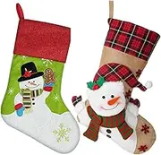GYGOT 4 Pack Grinchs Stocking,18 Inch Large Grinchs Christmas Stockings Whoville Decorations for Family Holiday Party Decor, Green (ZYGS01)