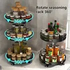 Spice Holder Shelf High Storing 360 Degree Rotating Multifunctional