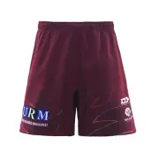 NRL 2025 Alt Training Shorts - Manly Sea Eagles - Maroon - Adult - Mens