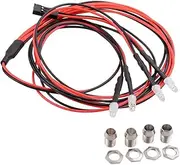 4 LED Light Kit 2 White 2 Red 3mm Headlights for 1/24 RC Crawler Car Axial SCX24 90081 AXI00002 Upgrade Parts
