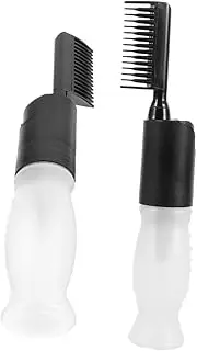 HAKIDZEL 2pcs Hair Dye Bottle Applicator with Comb Oil Applicator Tool for Precise Hair Care Durable Design with Measurement Scale for Efficient Dye Application