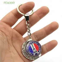在飛比找蝦皮購物優惠-PEWANY法國國旗鑰匙圈,鋅合金雙面巴黎埃菲爾鐵塔鑰匙鏈,