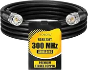 Foboiu RG8x Coaxial Cable 25 ft,CB Antenna Cable,PL259 UHF Male-to-Male Cord,CB Coax Cables 50 Ohm, Including 30ft/40ft/50ft/60ft/70ft/80ft/100ft for Radios,SWR Analyzer,Antenna Tuners,SWR Meter