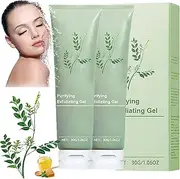 New Purifying Exfoliating Gel, Exfoliating Scrub, Moisturizing Cleanses Skin Give,Deep Cleansing Face and Body Exfoliating Scrub Gel for Various Skin Types(2pcs)