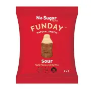 Funday Natural Sweets Sour Cola Gummy Bottles 50g