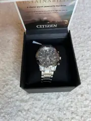 Citizen Eco-Drive Brycen Chronograph Stainless Steel Men's Watch BL5450-54H