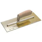 Kraft Tools 13" x 5" Golden Stainless Steel Trowel with Camel Back Wood Handle